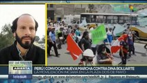 Peruanos convocan a una nueva marcha nacional