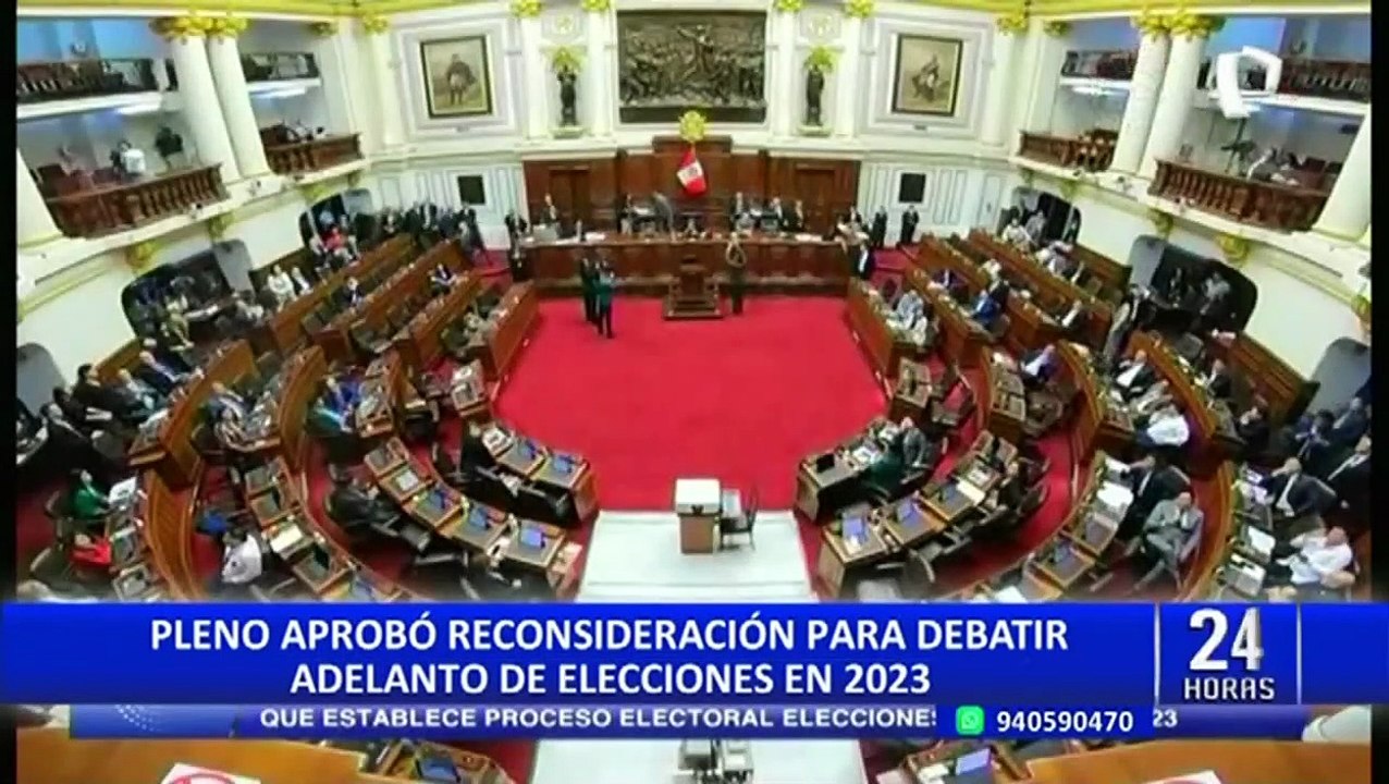 Congreso: ¿Quiénes votaron en contra de la reconsideración del adelanto de elecciones para este 2023?