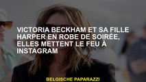Victoria Beckham et sa fille Harper dans une robe de soirée, ils ont mis le feu sur Instagram