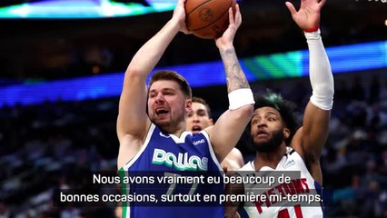 Mavs - Doncic heureux de la performance contre les Pistons