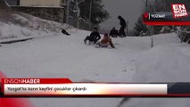 Yozgat'ta karın keyfini çocuklar çıkardı