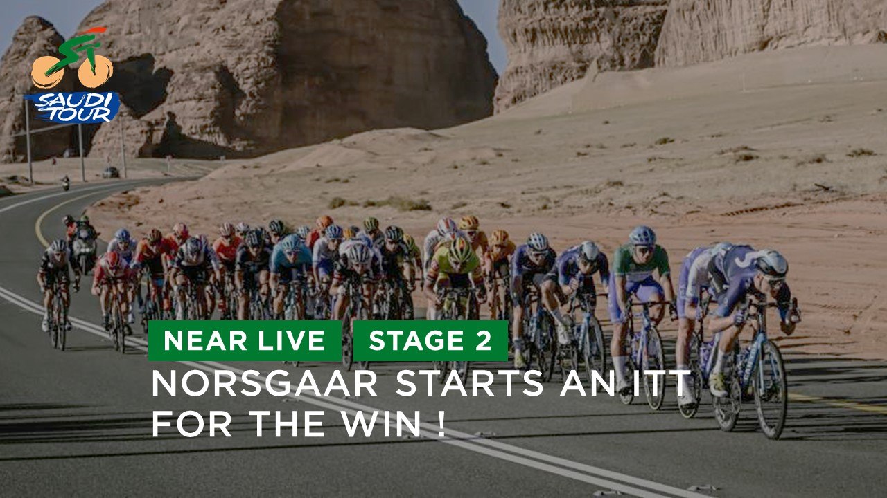 Norsgaar  starts an ITT for the win !  - Stage 2 - #SaudiTour 2023