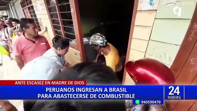 Puerto Maldonado: pobladores viajan a Brasil para abastecerse de combustible ante la escasez
