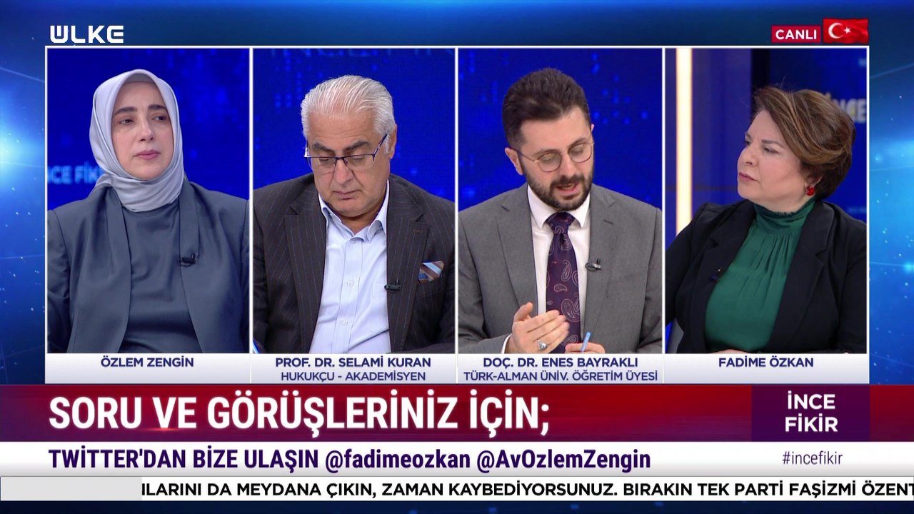 İnce Fikir – Fadime Özkan | Özlem Zengin | Selami Kuran | Enes Bayraklı | 29 Ocak 2023