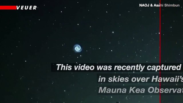 Strange UFO Caught On Camera Spiraling Over Hawaii