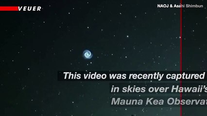 Strange UFO Caught On Camera Spiraling Over Hawaii