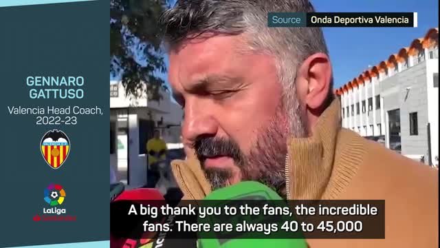 Gattuso bids farewell to Valencia after just seven months