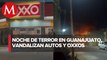 Se registran nuevas quemas de vehículos y tiendas de conveniencia en Guanajuato