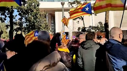 Manifestació contra l'acte amb Felipe VI a Barcelona (31-1-23)