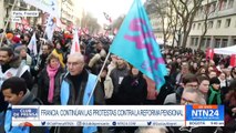 Francia vive una nueva jornada de protestas y huelgas contra propuesta de reforma pensional