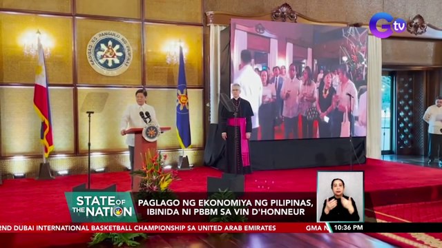 Paglago ng ekonomiya ng Pilipinas, ibinida ni PBBM sa Vin d'Honneur | SONA