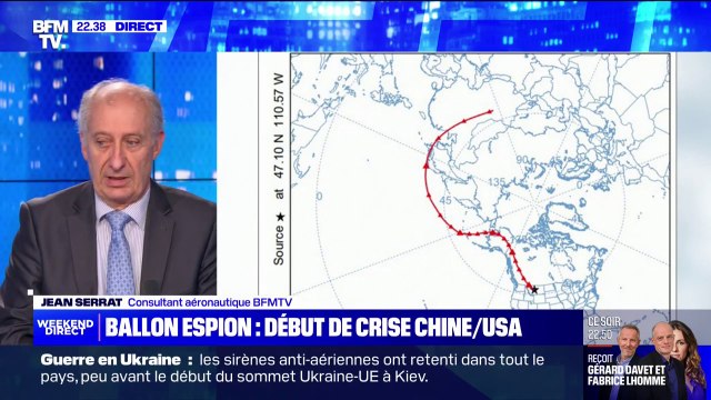 Pour Jean Serrat, le ballon chinois survolant les États-Unis a suivi une trajectoire particulièrement précise