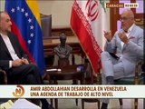 Pdte. de la AN Jorge Rodríguez recibe al Ministro de Asuntos Exteriores de Irán, Amir Abdollahian