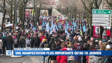 À la Une : Le deuxième acte de la manifestation contre la réforme des retraites attire les foules / L'EFS à besoin de donneurs / Un show à l'américaine à l'aréna.