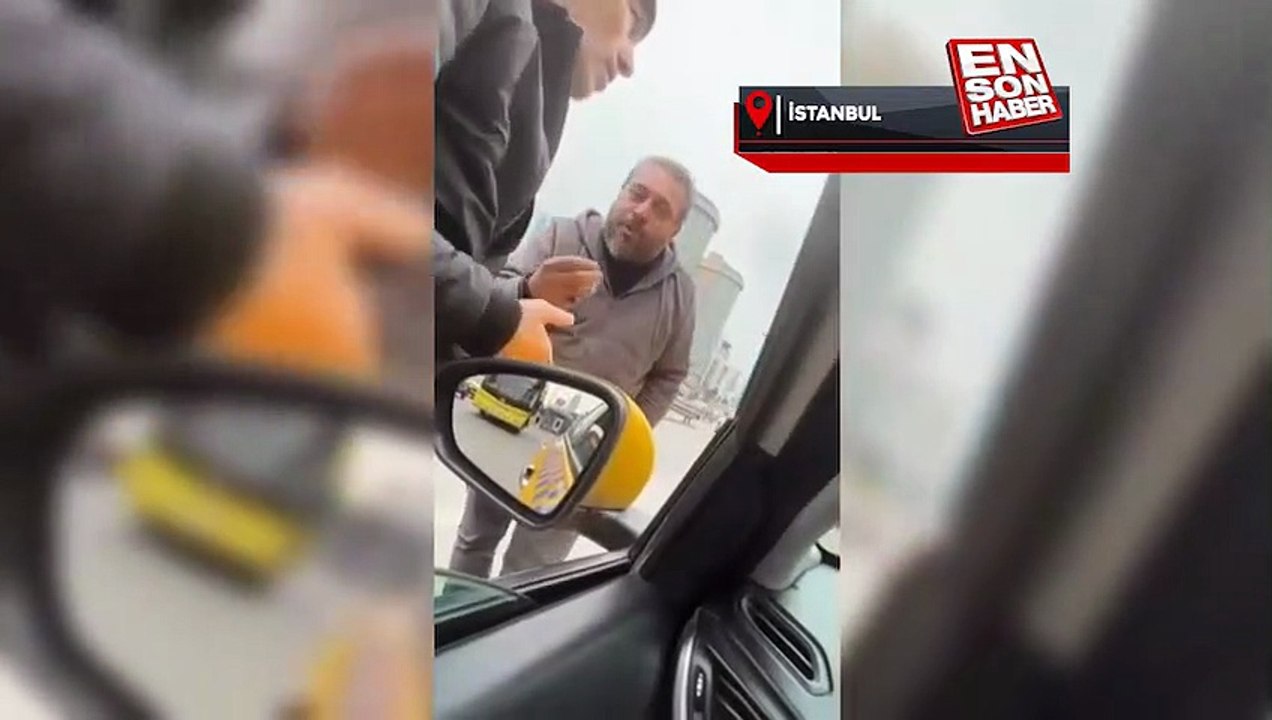 Ataşehir'de taksi şoförleri arasındaki durak tartışması