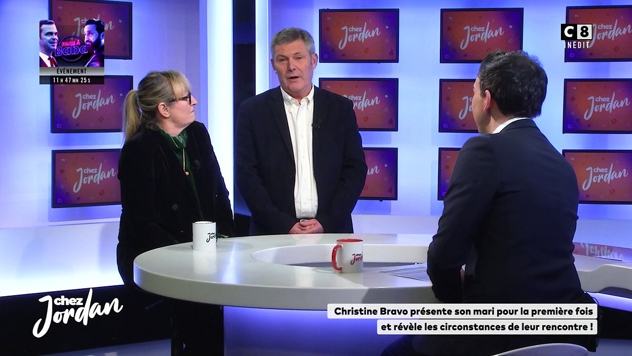 Christine Bravo et son mari Stéphane Bachot dans l'émission 