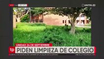 Piden limpieza de colegios ante la proximidad del reinicio de clases