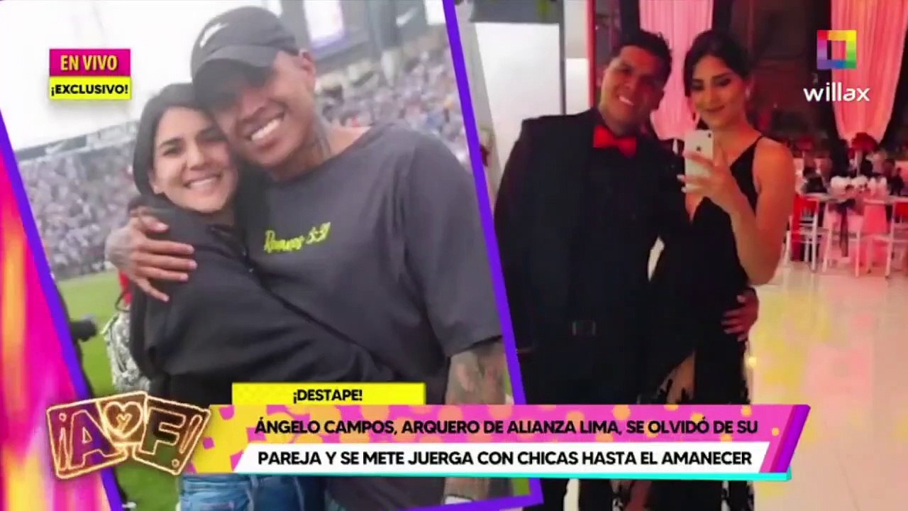 ngelo Campos arquero de Alianza Lima es ampayado en pollada nocturna y se olvida que tiene esposa e hijo