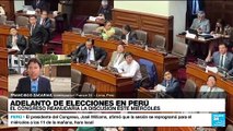 Informe desde Lima: Congreso posterga nuevamente debate sobre adelanto de elecciones