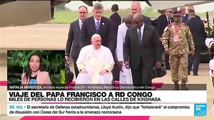 Download Video: Informe desde Kinshasa: miles de personas recibieron al papa Francisco