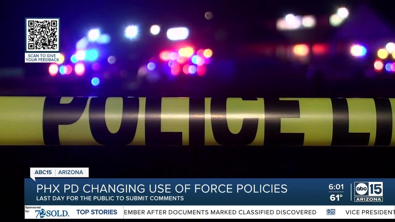 Phoenix PD changing Use of Force policies