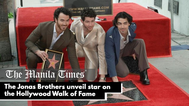 The Jonas Brothers unveil star on the Hollywood Walk of Fame