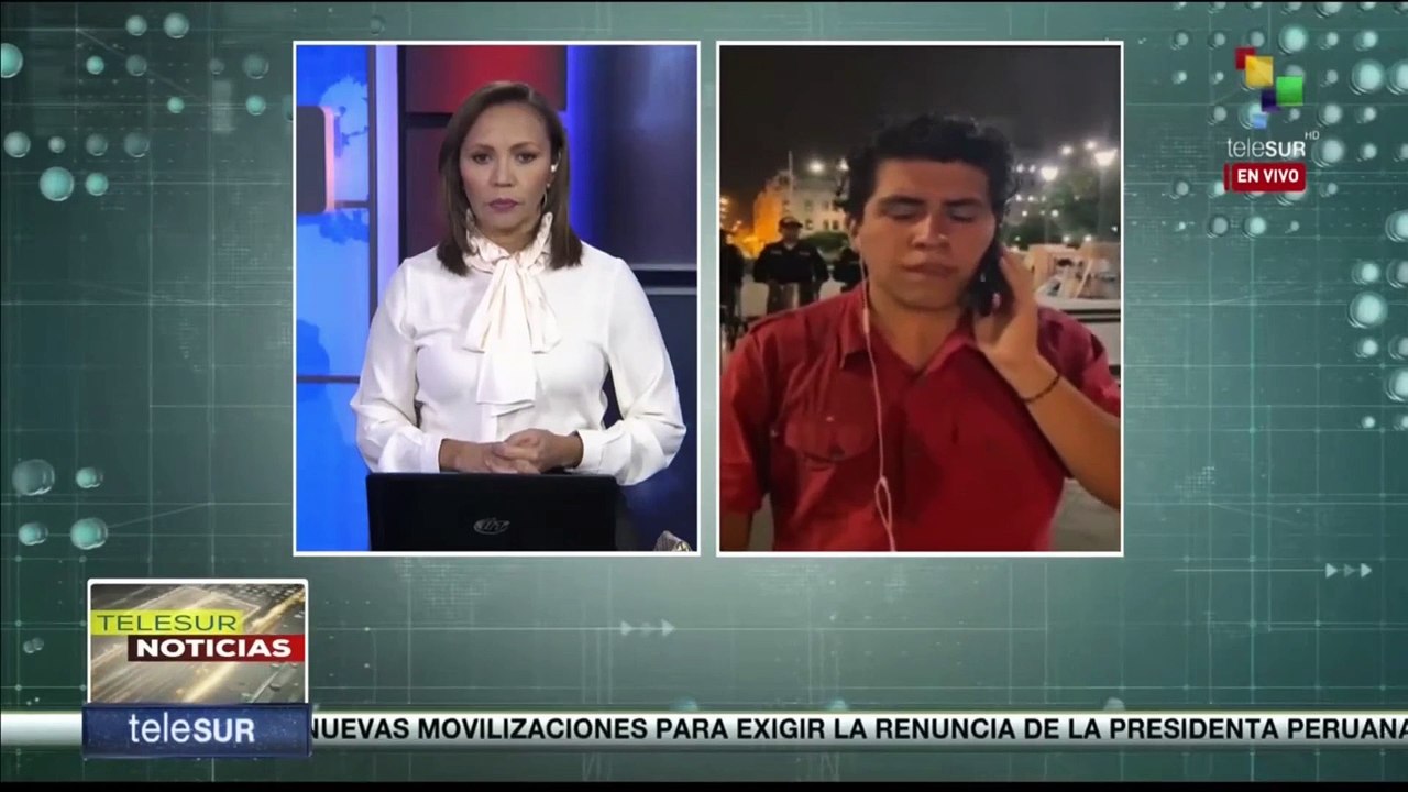 Manifestantes peruanos son reprimidos cerca del Congreso con agentes químicos y con armas de fuego