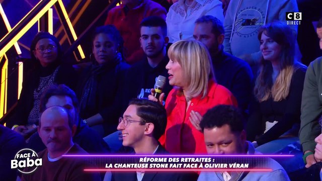 Retraites - L'étrange intervention de la chanteuse Stone, hier soir sur C8 : Je n'ai aucun question à poser à Olivier Véran. Je suis juste venu parce que vous m'avez invitée !