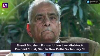Shanti Bhushan, Former Law Minister, Dies At 97