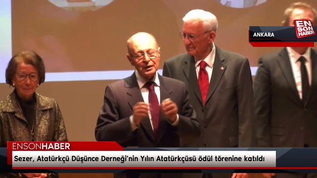 Ahmet Necdet Sezer, Atatürkçü Düşünce Derneği’nin Yılın Atatürkçüsü ödül törenine katıldı