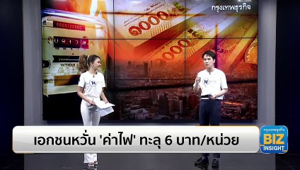 เอกชนหวั่น ‘ค่าไฟ’ ทะลุ 6 บาท/หน่วย ซ้ำเติมผู้ประกอบการ