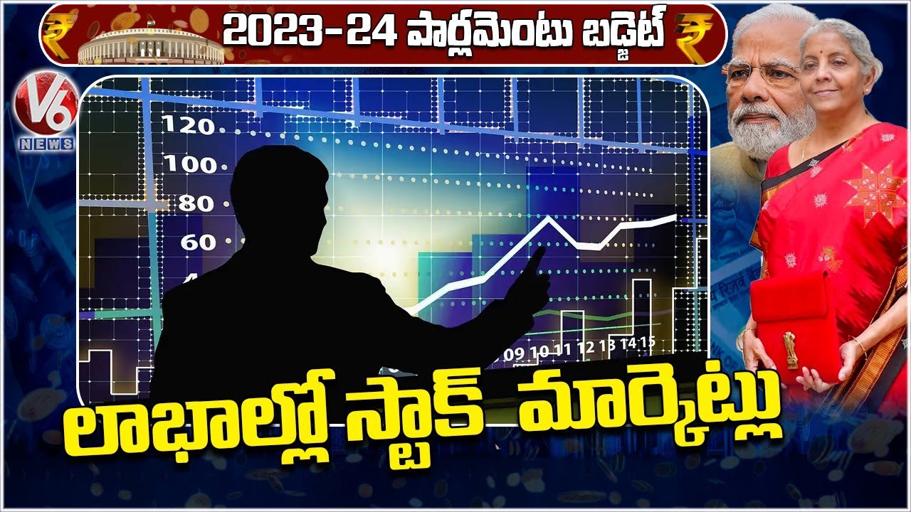 Stock Markets Begins With Profits Before Budget 2023-24 Presentation _ V6 News (1)