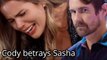 General Hospital Shocking Spoilers Cody receives Selina's irresistible offer, betting his luck to betray Sasha