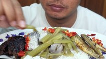 Eating Grilled Beef Grilled Fish   White Rice | Mukbang Eating show | asmr mukbang eating
