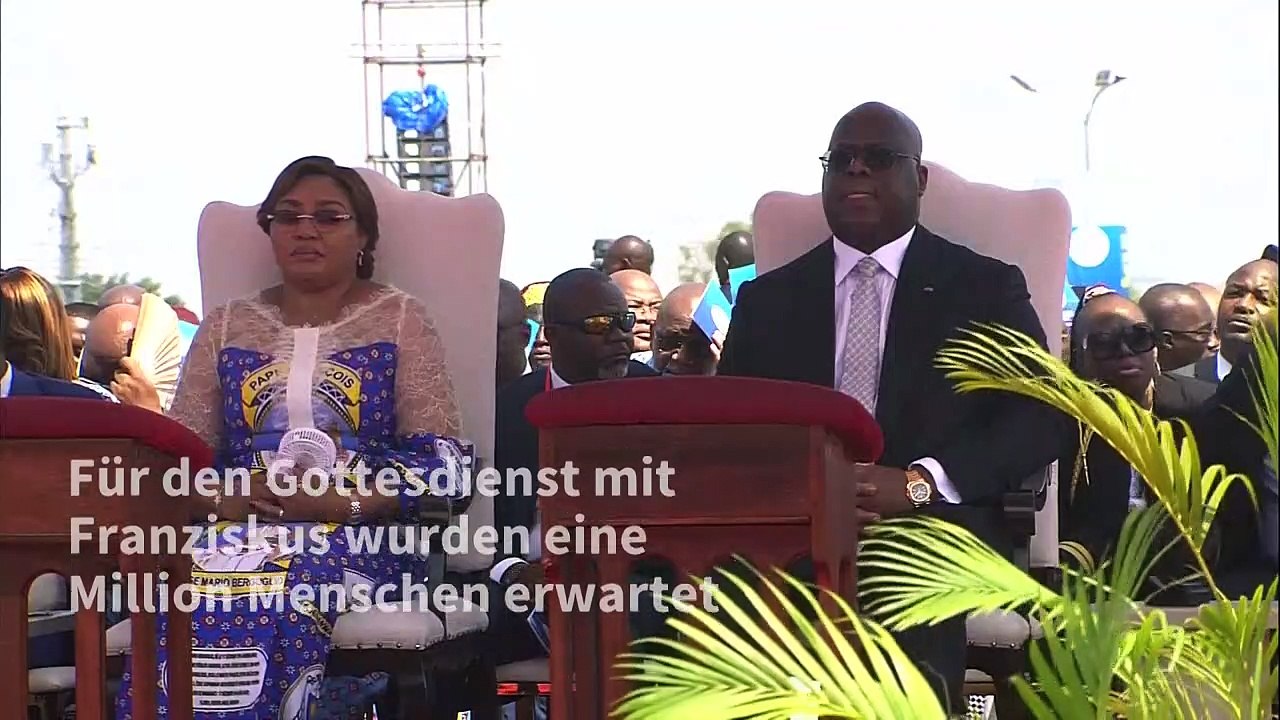 Papst feiert Messe mit hunderttausenden Gläubigen in Kinshasa