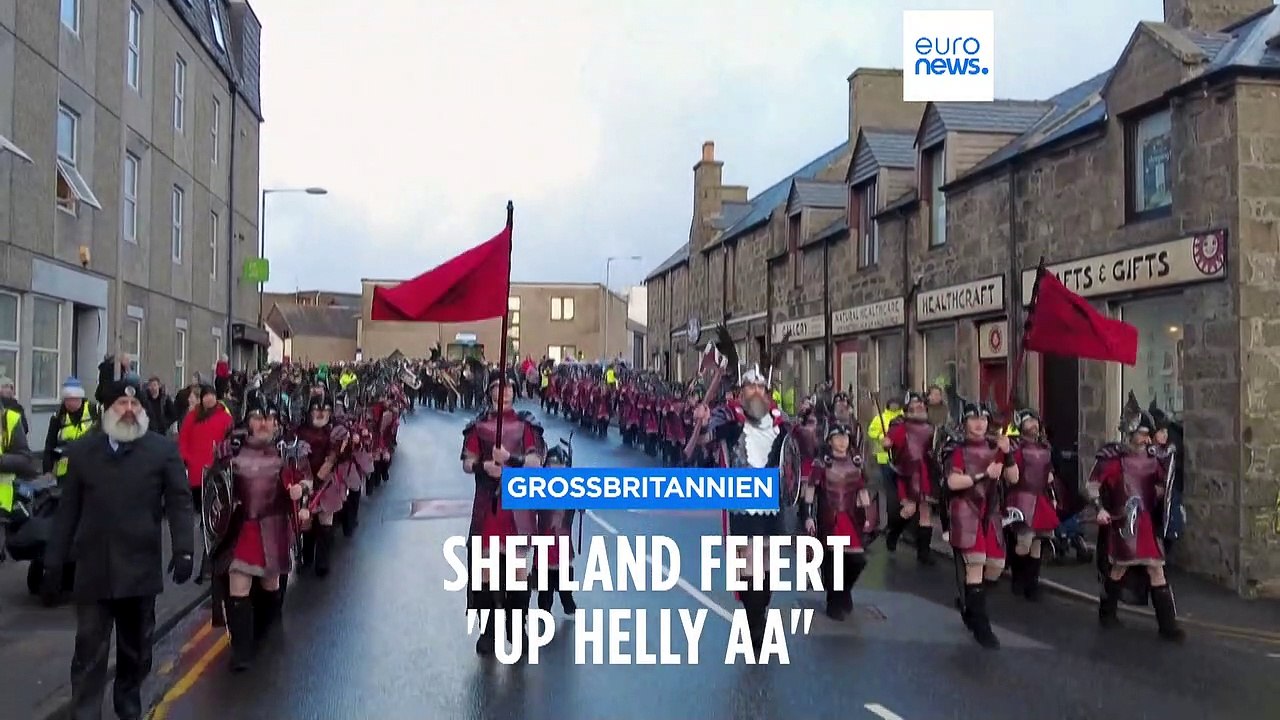 Die Wikinger sind zurück auf Shetland: 'Up Helly Aa'-Fest kehrt zurück