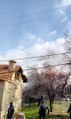 Burdur'da iki katlı müstakil bina alevlere teslim oldu