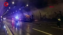 Bolu Dağı Tüneli'nde zincirleme kaza: İstanbul istikameti trafiğe kapandı