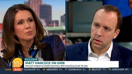 Susanna Reid confronts Matt Hancock over social distancing: ‘You don’t know the law’