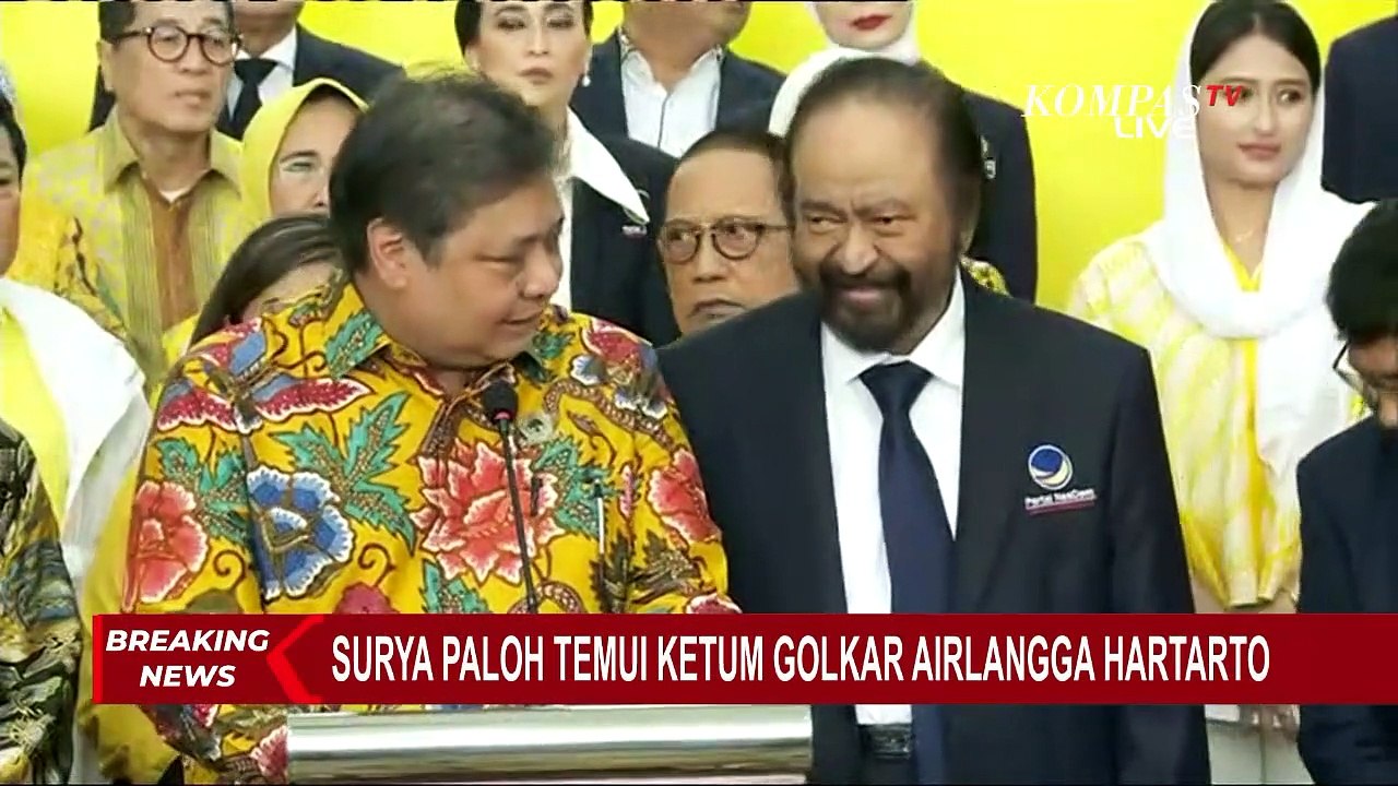 Airlangga Hartarto Bertemu Surya Paloh: Ini Abang Saya, Senior di Golkar
