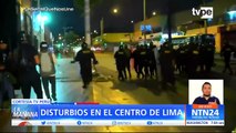 Continúan los enfrentamientos y disturbios en las calles de Lima