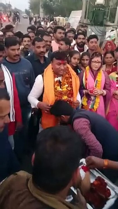 Padyatra was welcomed in Majna and Sunauni