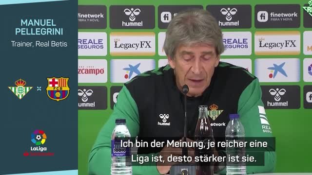 Pellegrini: LaLiga trotz Transfers besser als PL