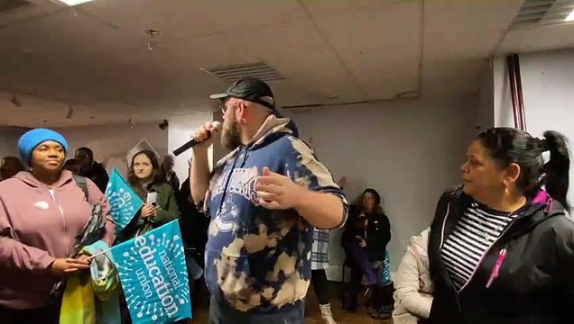 Teacher speaks out at Northampton rally during day of strikes