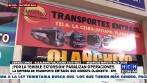 ¡Pánico! Por extorsión cierra empresa de transporte de la ruta Olanchito-SPS