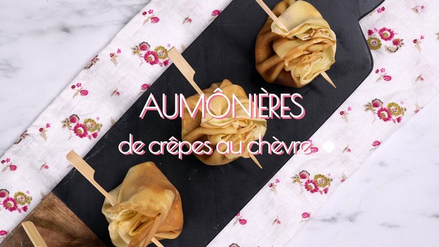 CUISINE ACTUELLE - Aumônières de crêpes au chèvre et jambon de pays