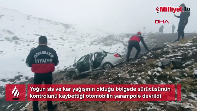 Yoğun sis ve kar, kazaya neden oldu: 2’si ağır, 5 yaralı