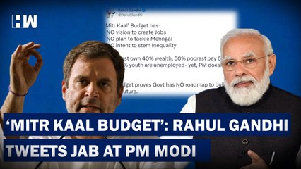 "Mitr Kaal Budget": Rahul Gandhi Tweets Jab At PM