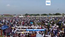 Более миллиона человек слушали проповедь папы римского Франциска в Киншасе