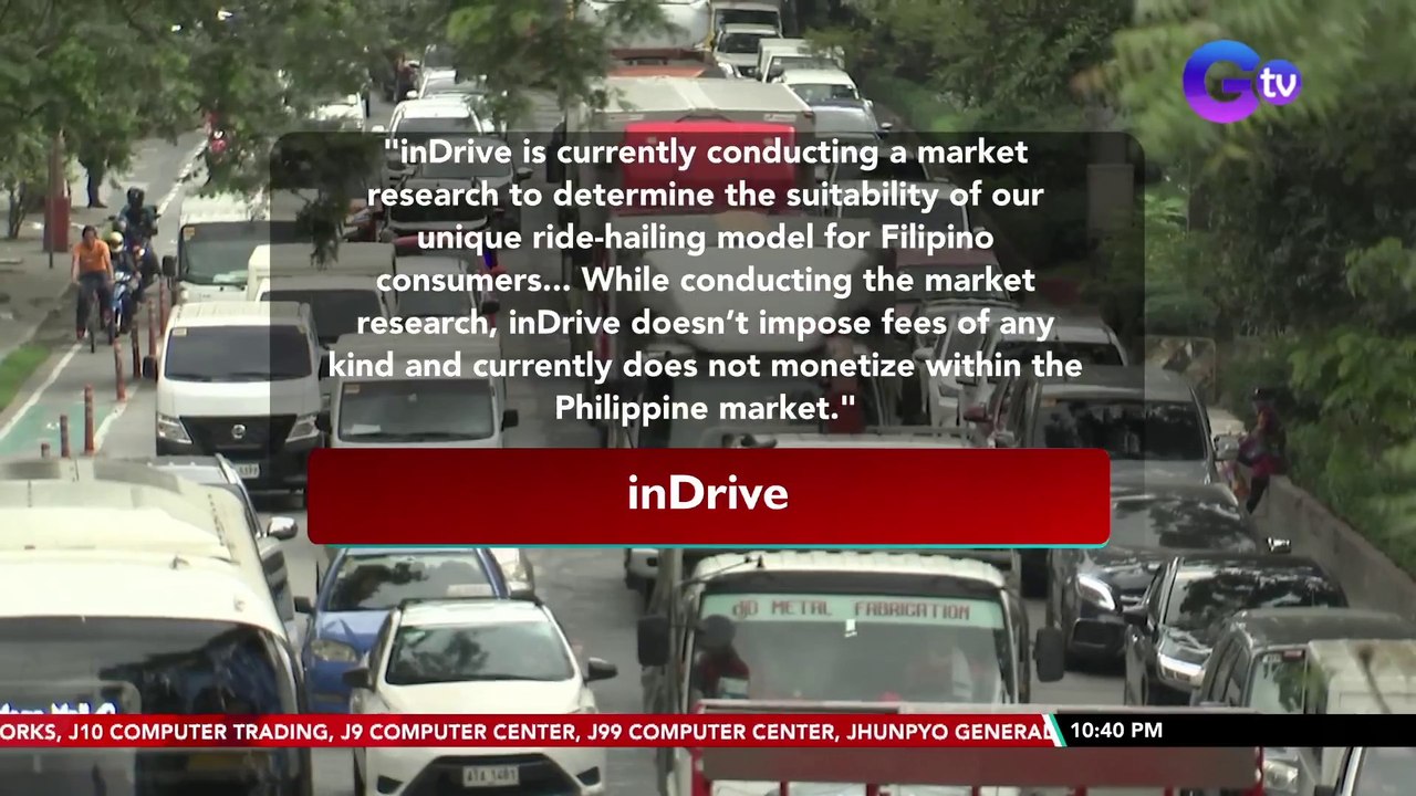 Ride-hailing app na inDrive, nilinaw na nagsasagawa pa lang sila ng market research sa bansa at hindi pa sila naniningil | SONA